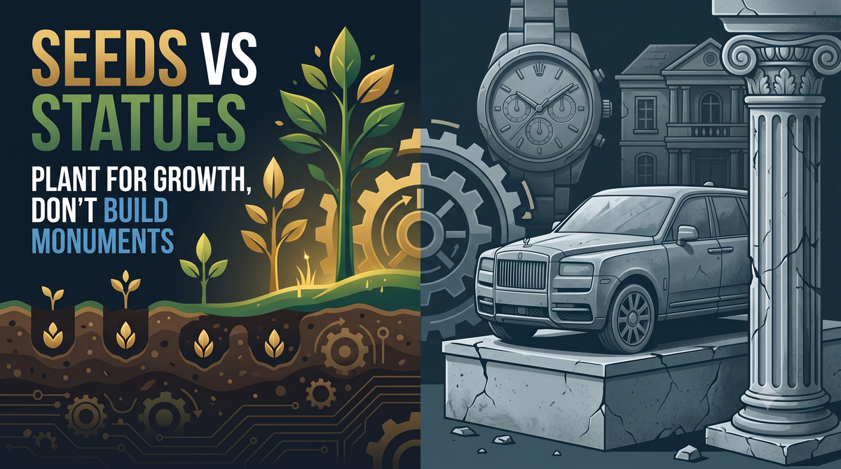 Why Earning More Money Isn't Making You Free (Seeds vs. Statues)