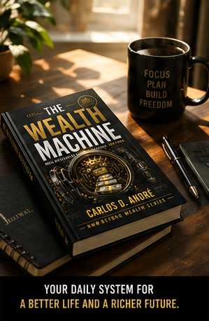 Build passive income achieve financial freedom and create wealth systems with The Wealth Machine book by Carlos Andre HWHBEYOND
