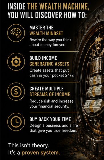 The Wealth Machine compared to classic wealth books teaching passive income financial independence and money systems Carlos Andre HWHBEYOND